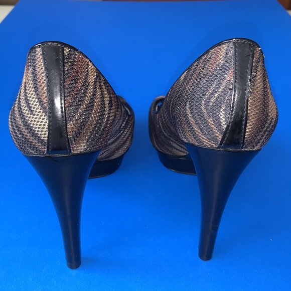 CARLOS SANTANA Brown *Sparkle* Upper Platform Pump Shoes 6M - Picture 4 of 5